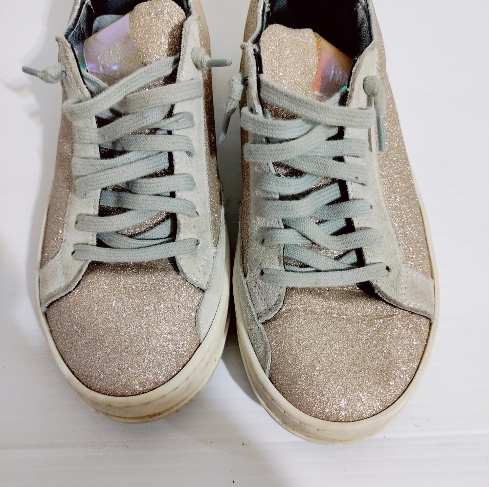 P448 John sneakers pink glitter size 36 - Picture 4 of 7
